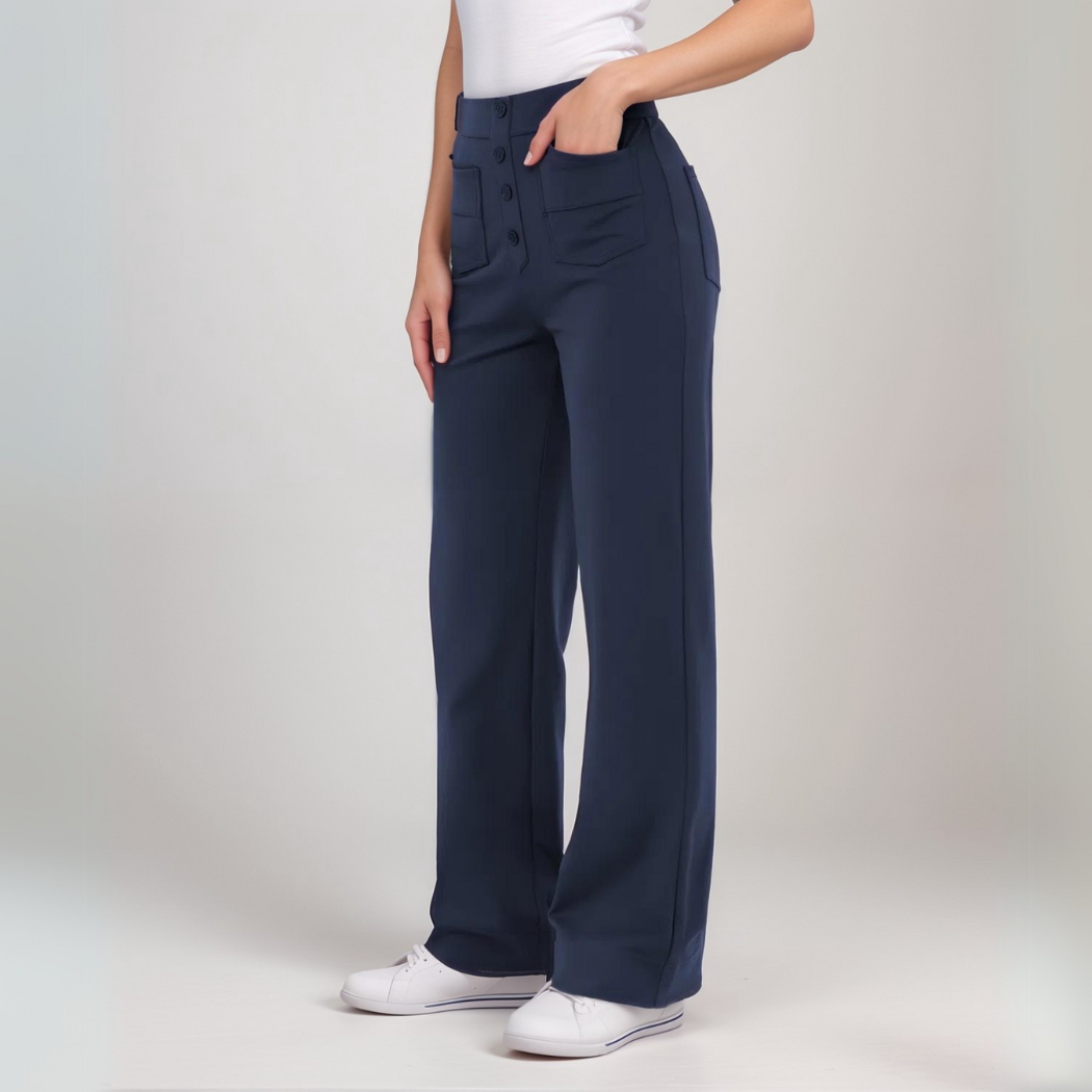 Nina – Comfort and style in a high-waist stretch pant