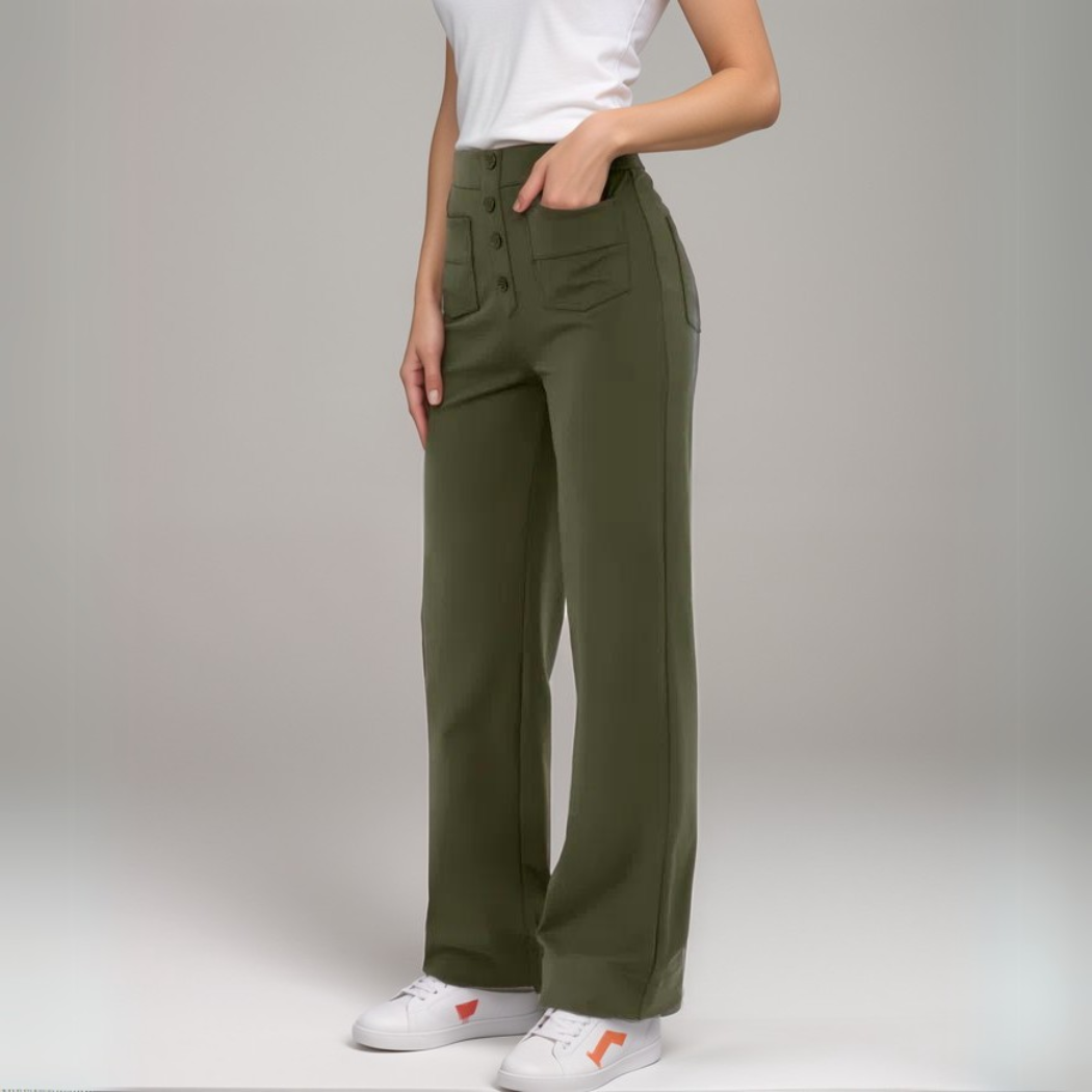 Nina – Comfort and style in a high-waist stretch pant