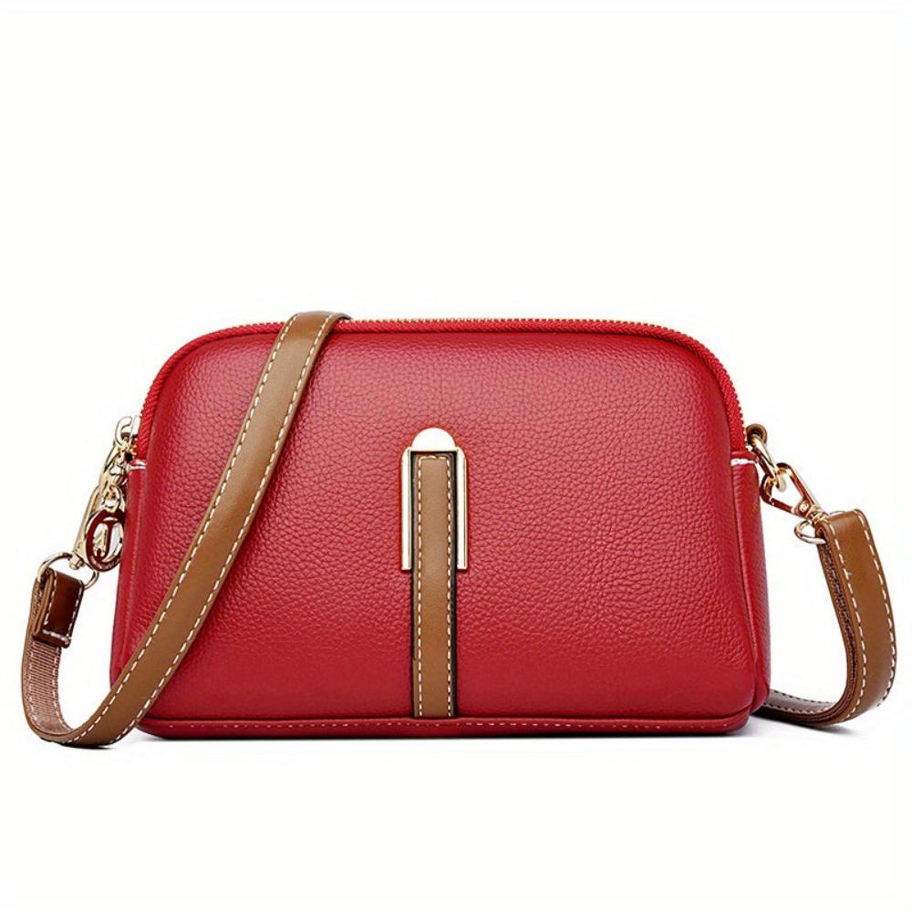 Mila | Lychee Embossed Crossbody Bag