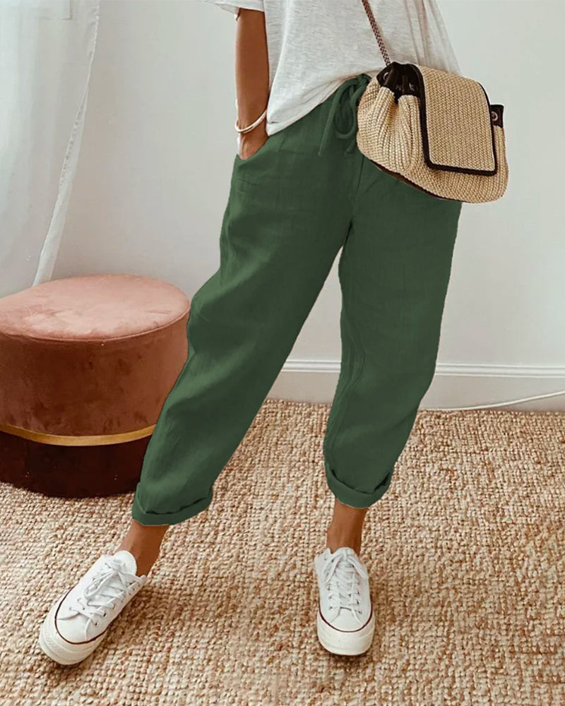 Rosa - Elegant linen trousers