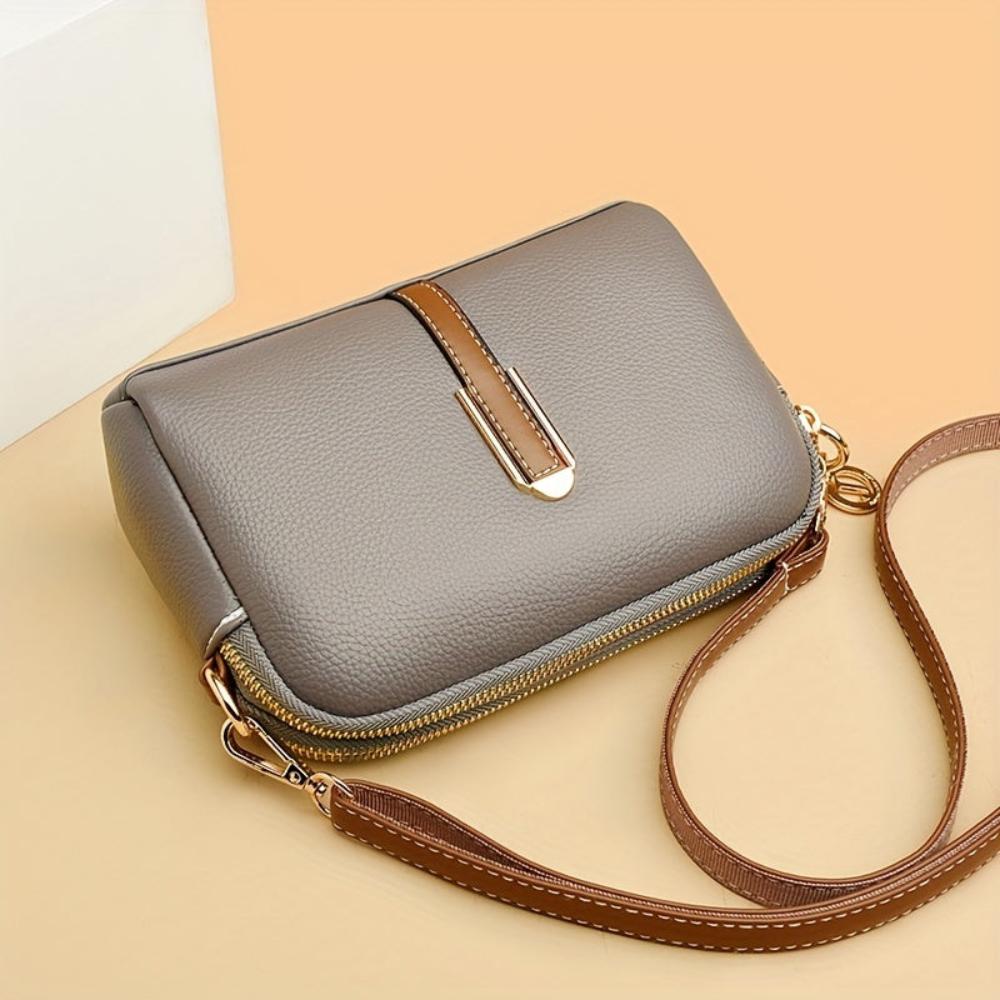 Mila | Lychee Embossed Crossbody Bag