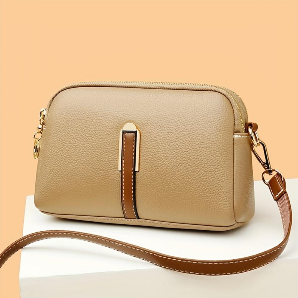 Mila | Lychee Embossed Crossbody Bag