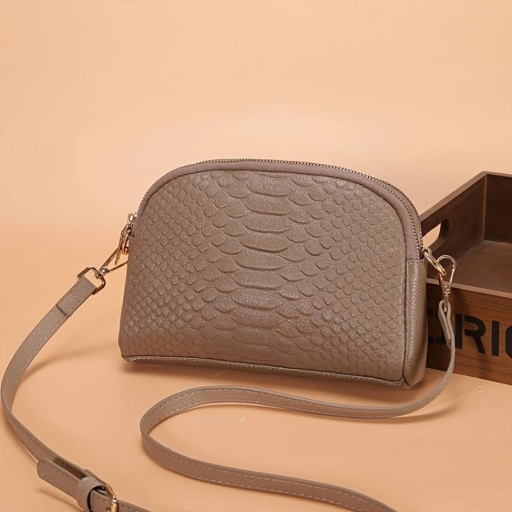 Isabella | Mini crocodile-effect crossbody bag