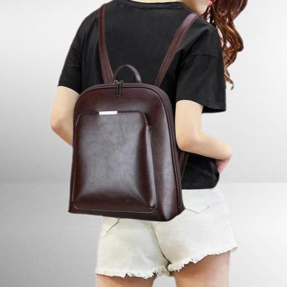 Stella | Classic Double Zip Backpack with a Clean Design