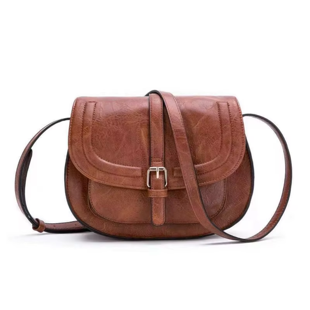 Evelyn | Classic Saddle-Shaped Crossbody Bag