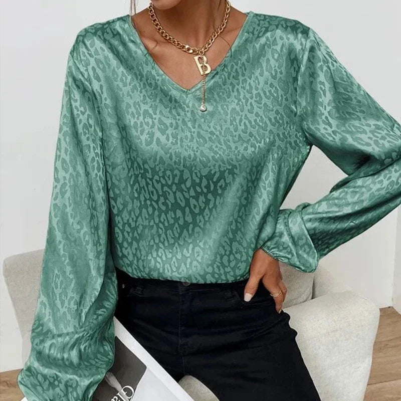 Kyra - Leopard Long-Sleeve Shirt