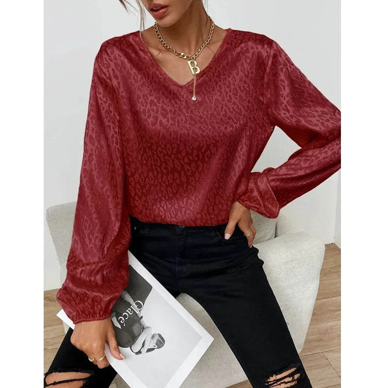 Kyra - Leopard Long-Sleeve Shirt