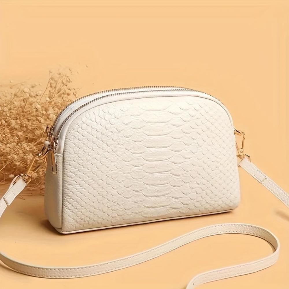 Isabella | Mini crocodile-effect crossbody bag