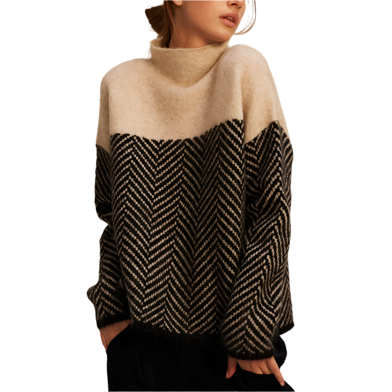 ÉLIZE - Elegant Turtleneck Sweater in Luxury Knit