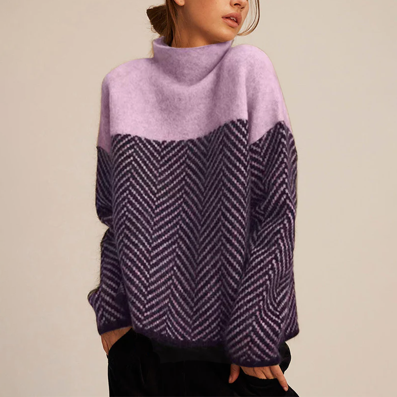 ÉLIZE - Elegant Turtleneck Sweater in Luxury Knit