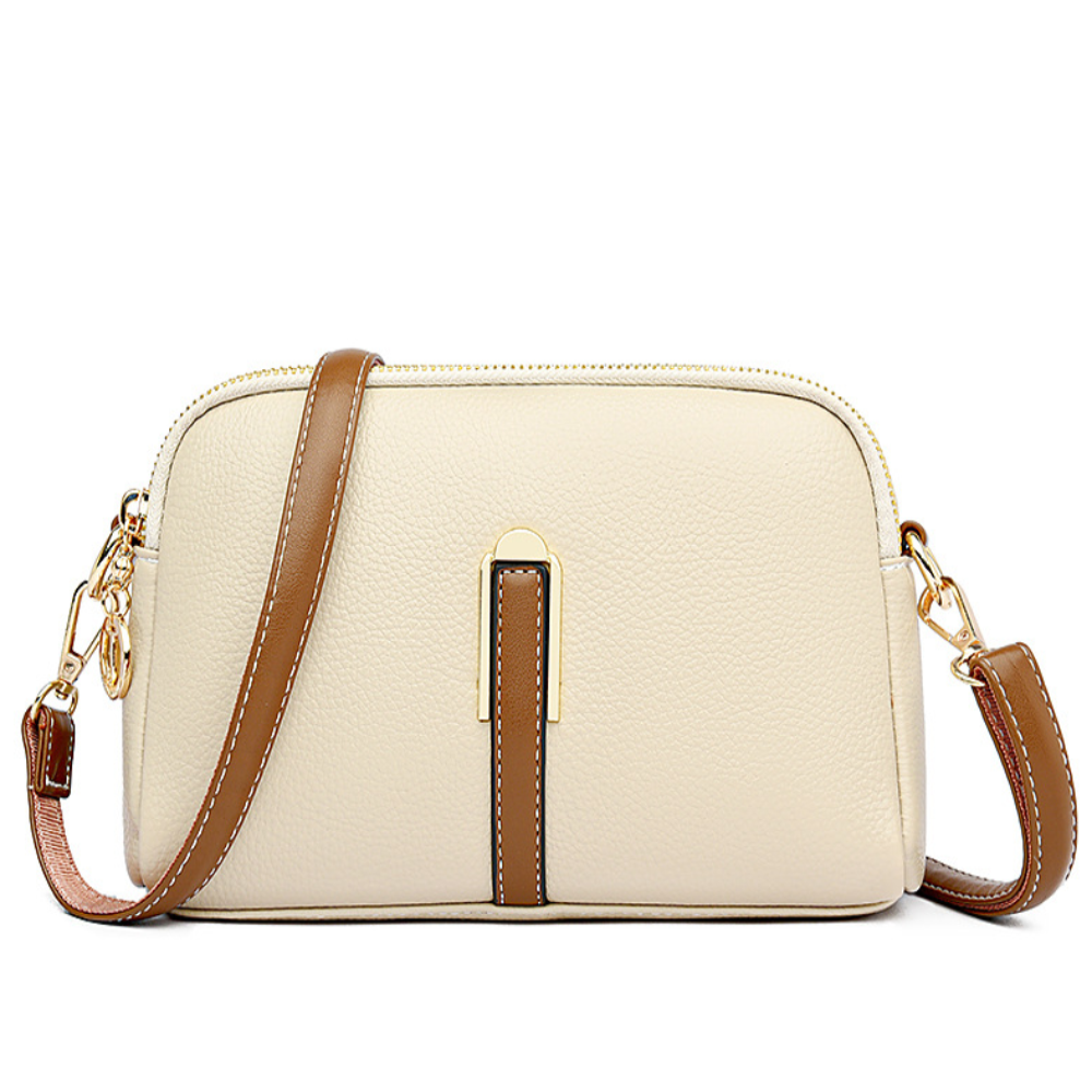 Mila | Lychee Embossed Crossbody Bag